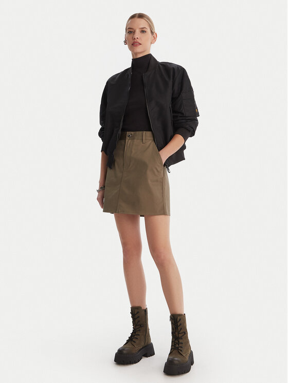 G-STAR G-Star Raw Cпідниця-міні D29095-5126 Хакі Regular Fit