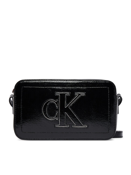 Calvin Klein Rankinė Calvin Klein Bold Ck Outline Camera Bag LV04F3685G Juoda