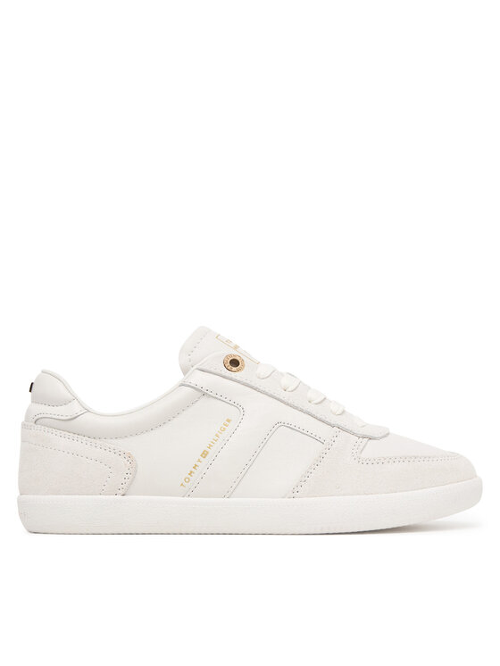Tommy Hilfiger Сникърси Tommy Hilfiger Th Tribeca Sneaker Premium FW0FW09483 Кремав