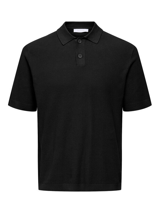 Only & Sons Only & Sons Polo marškinėliai Tony 22033571 Juoda Regular Fit