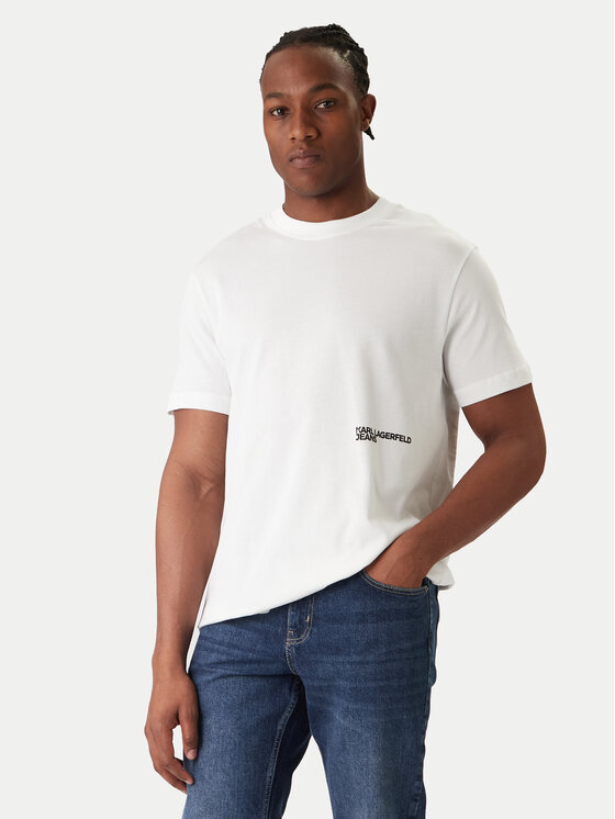 Karl Lagerfeld Jeans Karl Lagerfeld Jeans Camiseta B1M17069 Blanco Regular Fit