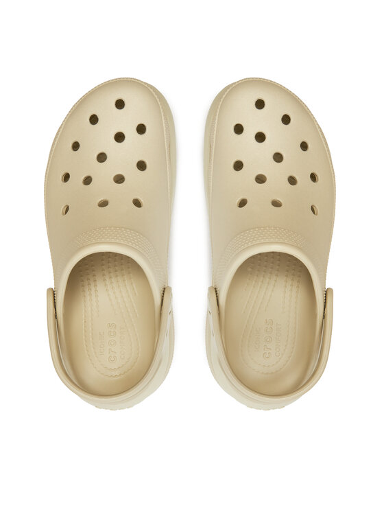 Crocs Шльопанці Crocs Classic Mega Crush Clog 207988 Бежевий