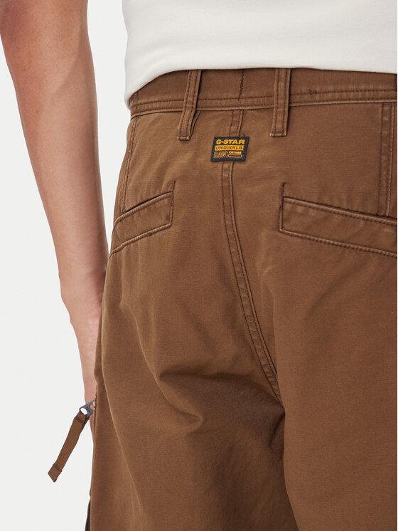 G-STAR G-Star Raw Stoffhose R-3N D25224-D191 Braun Straight Fit