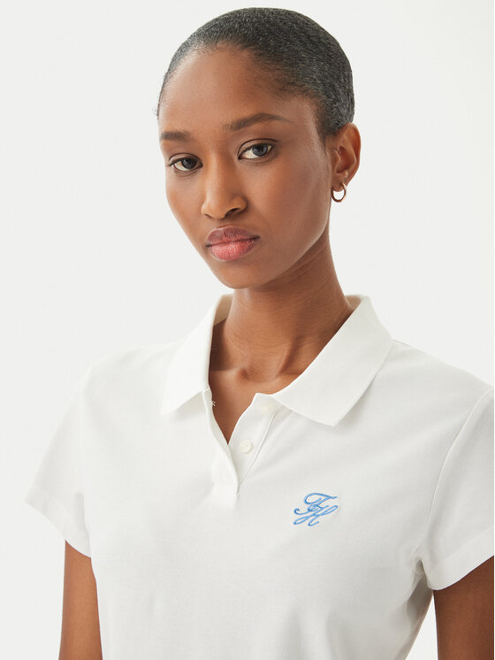 Tommy Hilfiger Tommy Hilfiger Polo 1985 Logo WW0WW49259 Blanco Slim Fit