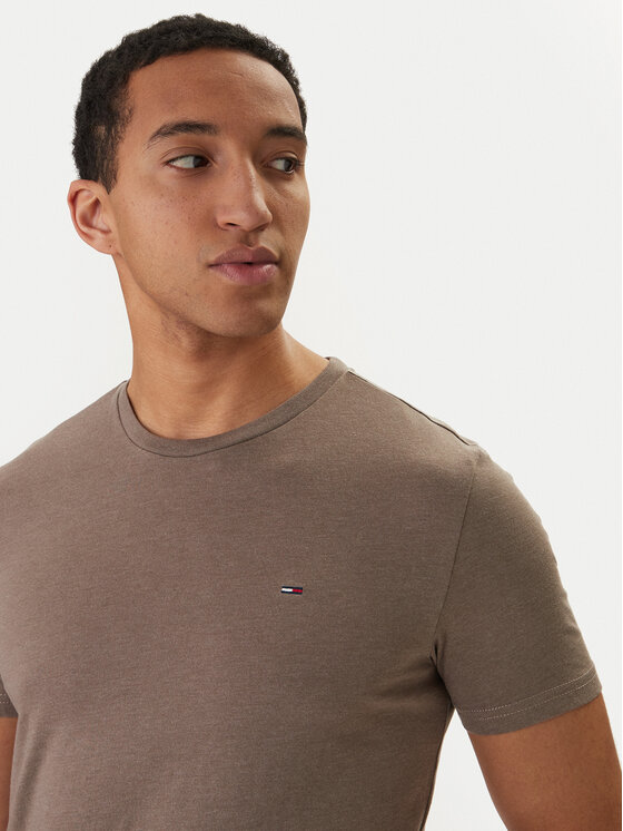 Tommy Jeans Tommy Jeans Camiseta DM0DM20363 Beis Slim Fit