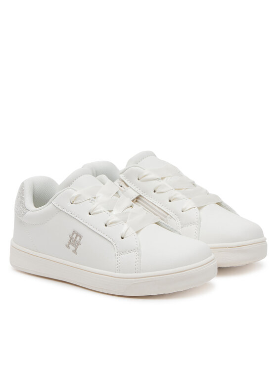 Tommy Hilfiger Sneakers Tommy Hilfiger Low Cut Velcro Sneaker T1A9-33728-1439 S Alb