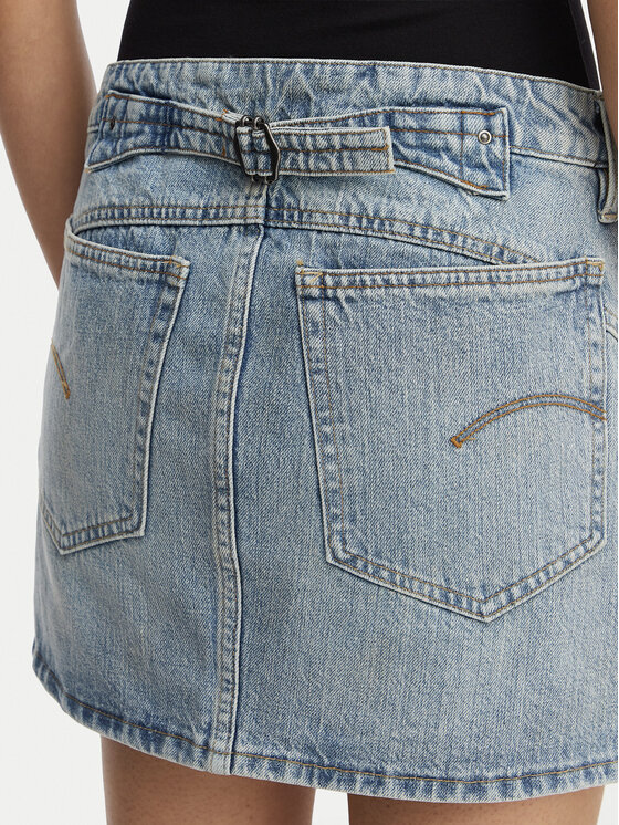 G-STAR G-Star Raw Farmer szoknya Cinch D28409-E352 Kék Regular Fit