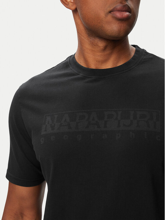 Napapijri Napapijri Camiseta S-Bollo SS 3 NP0A8BAF Negro Regular Fit