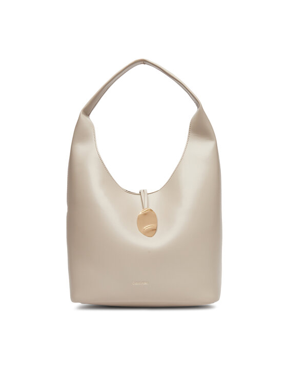 Calvin Klein Jeans Soma Calvin Klein Jeans Stone Lock Slouchy Small Shoulde LV04K3176G Écru