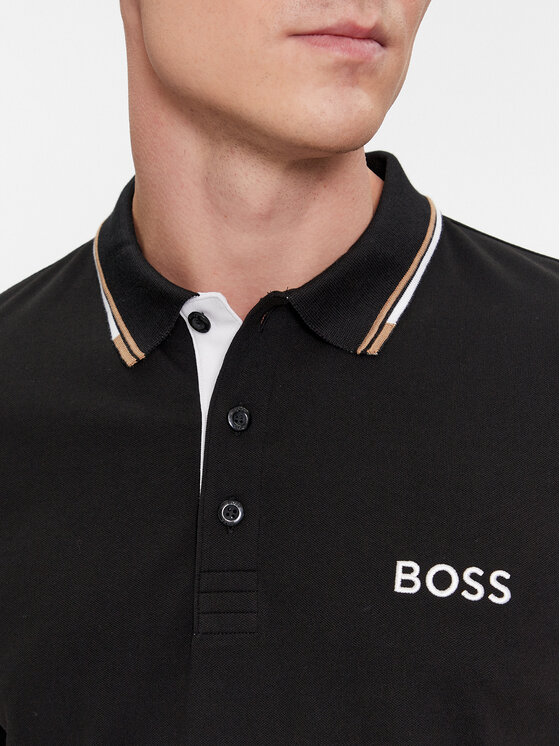 BOSS Boss Поло Paddy Pro 50469102 Чорний Regular Fit