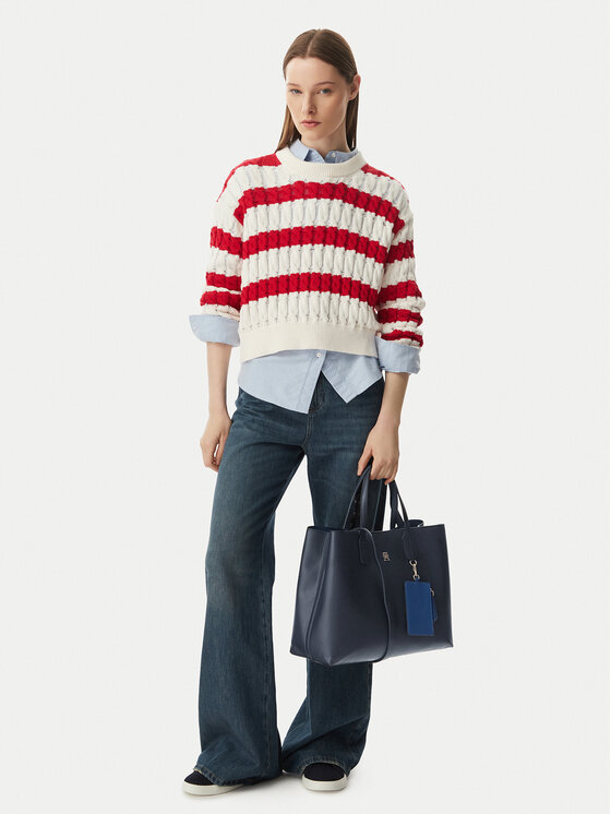 Tommy Hilfiger Soma Tommy Hilfiger Th Icon Satchel AW0AW18723 Tumši zils