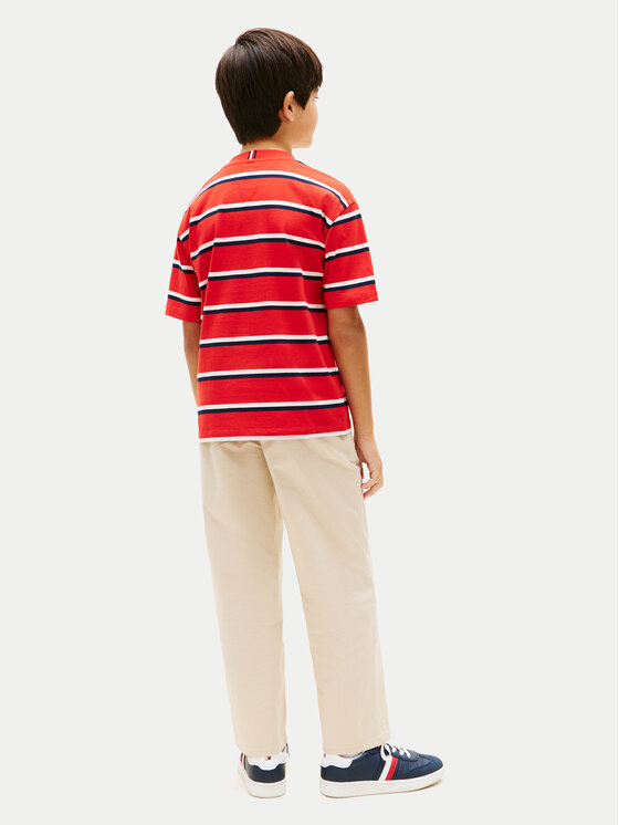 Tommy Hilfiger Tommy Hilfiger Camiseta Essential Flag KB0KB09646 Rojo Regular Fit