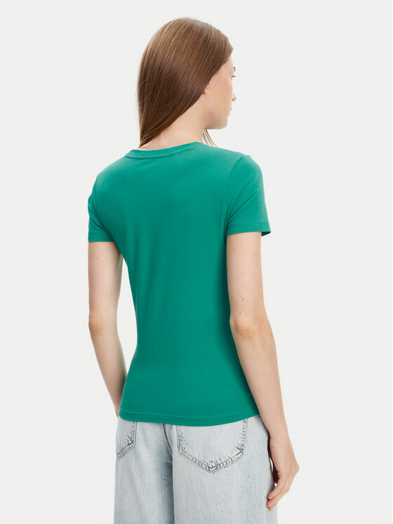 Guess Jeans Guess Jeans Футболка W4YI01 J1314 Зелений Slim Fit
