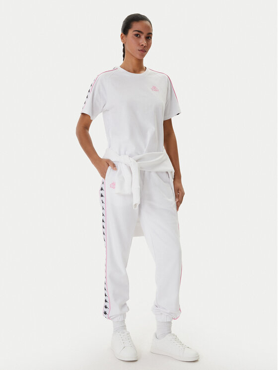 Kappa Kappa Спортивні штани Banda Adina 321Y8EW Білий Regular Fit