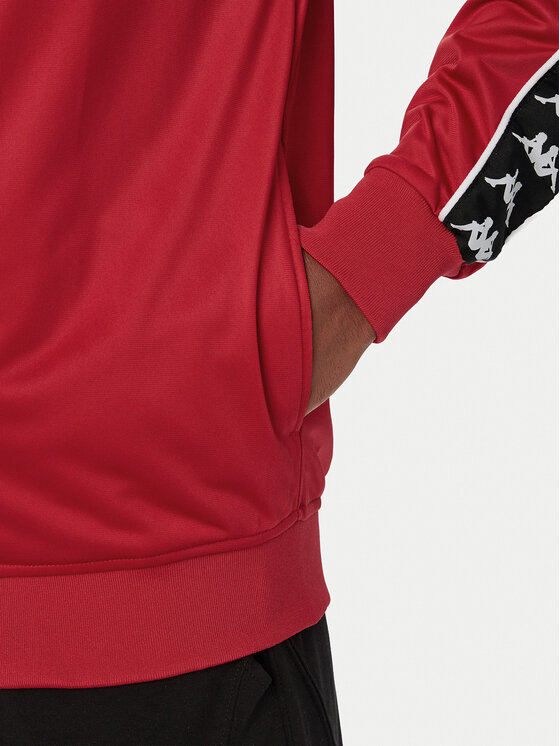 Kappa Kappa Felpa 301EFU0 Rosso Regular Fit
