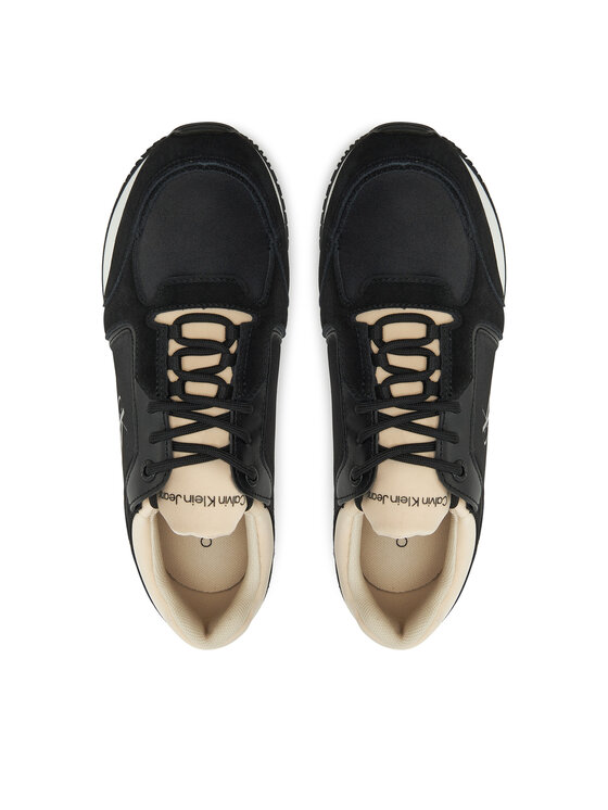 Calvin Klein Jeans Sneakers Calvin Klein Jeans Runner Laceup Low Mg Media YW0YW01644 Negru
