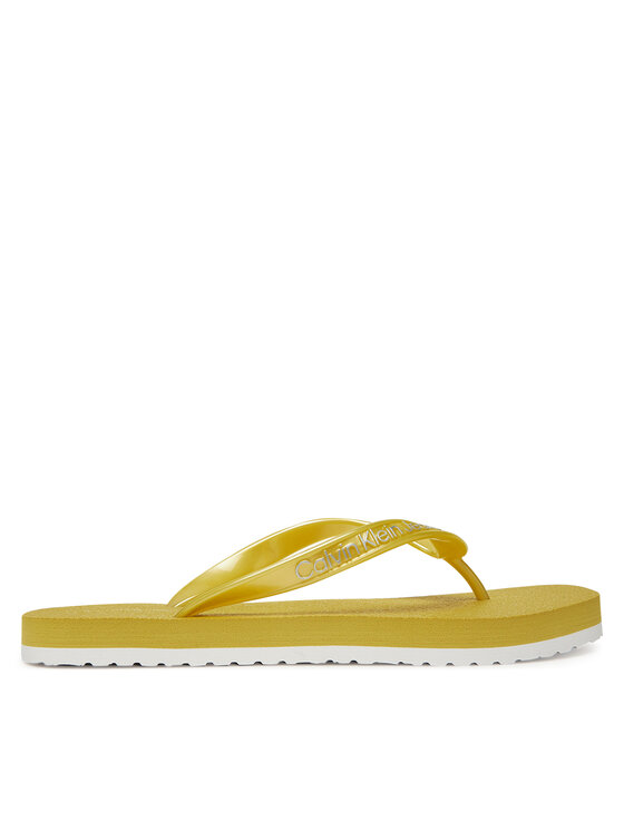 Calvin Klein Jeans Flip flop Calvin Klein Jeans Thong+ Tpu Metallic YW0YW01720 Galben