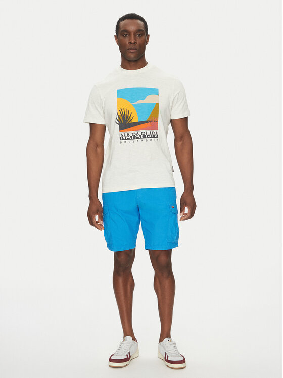 Napapijri Napapijri T-shirt S-Arbia NP0A4IE3 Écru Regular Fit