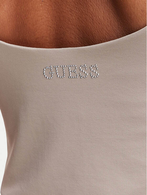 Guess Guess Top V6YP18 K4788 Beige oscuro Slim Fit