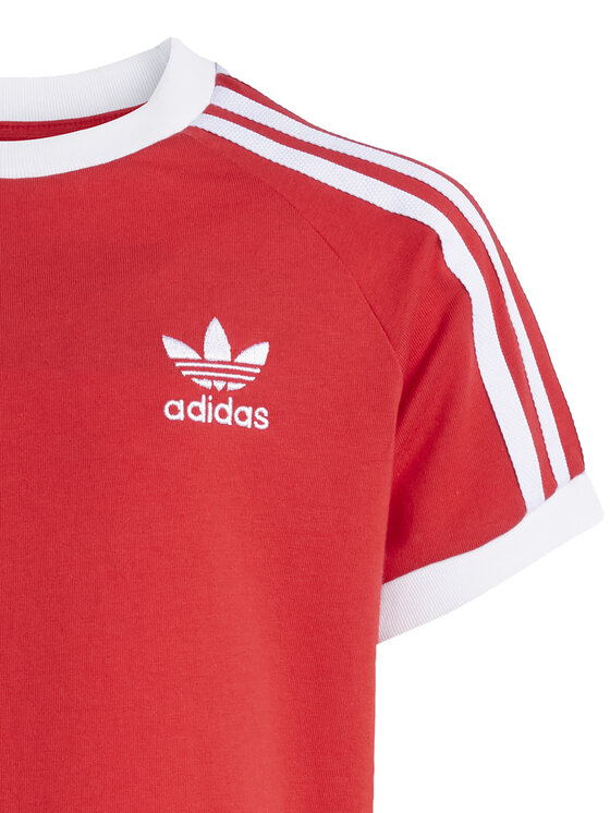 adidas adidas Marškinėliai adicolor Trefoil JY3748 Raudona Loose Fit