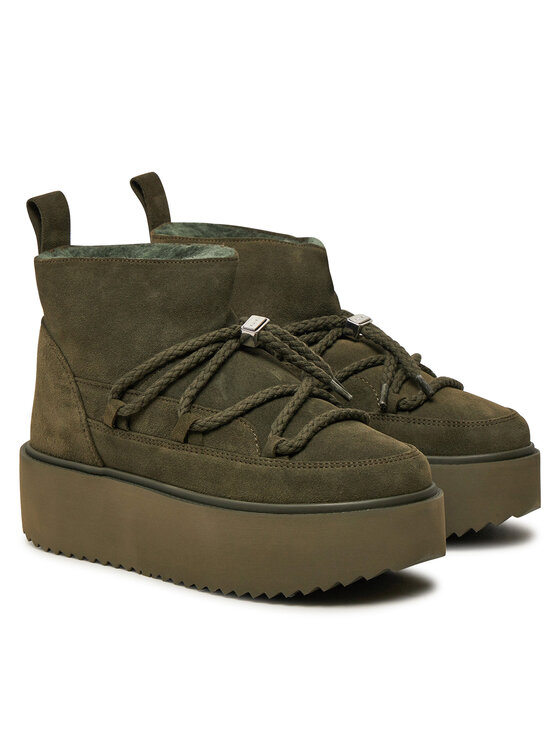Inuikii Škornji za sneg Inuikii Classic Low Platform 75204-004 Khaki