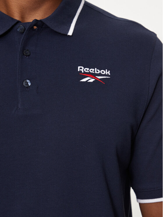 Reebok Reebok Polo Identity Small Logo Polo 100073032 Blu scuro Regular Fit
