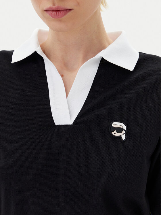 KARL LAGERFELD KARL LAGERFELD Polo marškinėliai A2W17111 Juoda Regular Fit