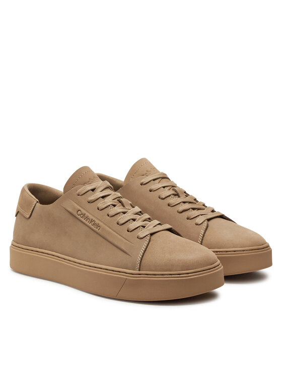 Calvin Klein Sneakersy Calvin Klein Low Top Lace Up Nb HM0HM01616 Béžová