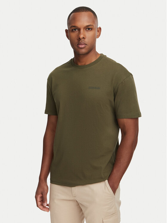 Napapijri Napapijri Camiseta Yourte NP0A8AU2 Verde oscuro Relaxed Fit