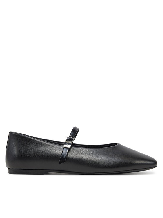Calvin Klein Baleriny Calvin Klein Ballerina New Buckle - Lth HW0HW02483 Czarny