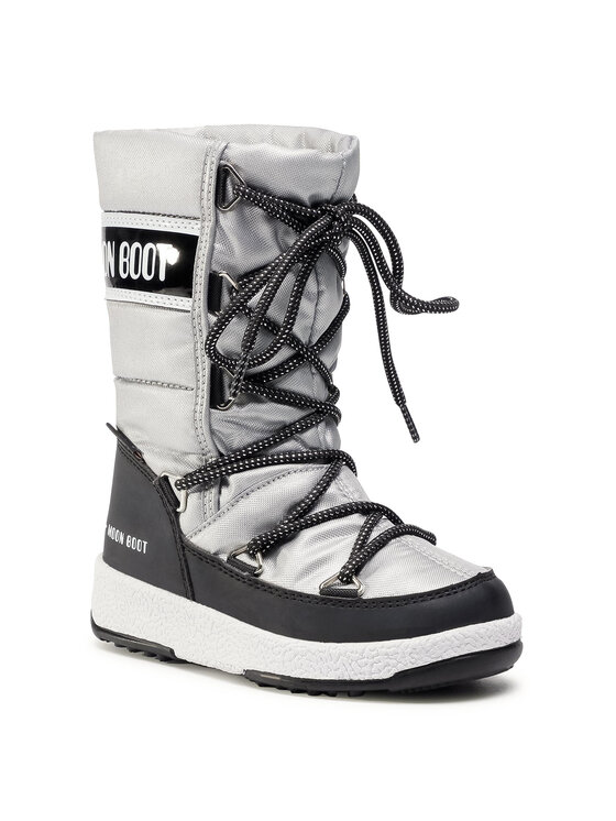 Moon Boot Cizme de zăpadă Moon Boot Jr G.Quilted Wp 34051400006 M Argintiu