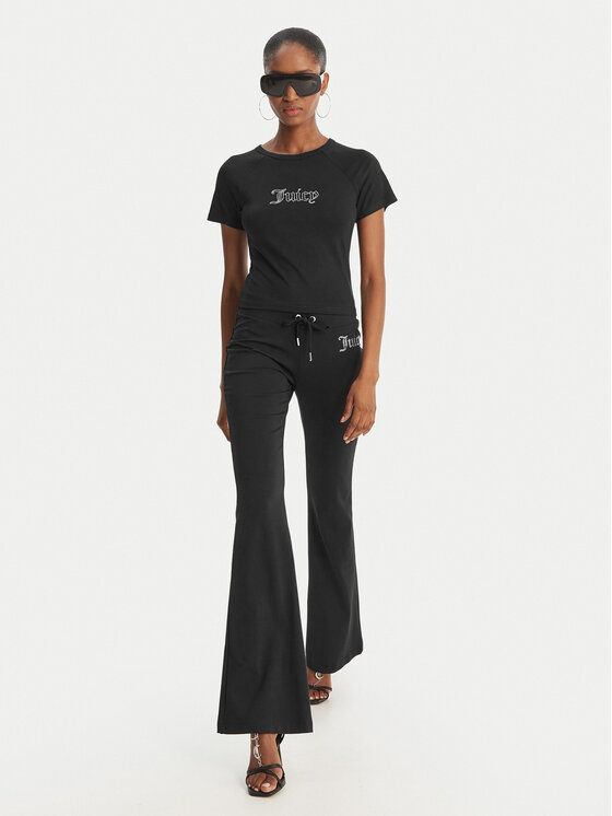 Juicy Couture Juicy Couture Camiseta Baby JCWCT126317 Negro Slim Fit