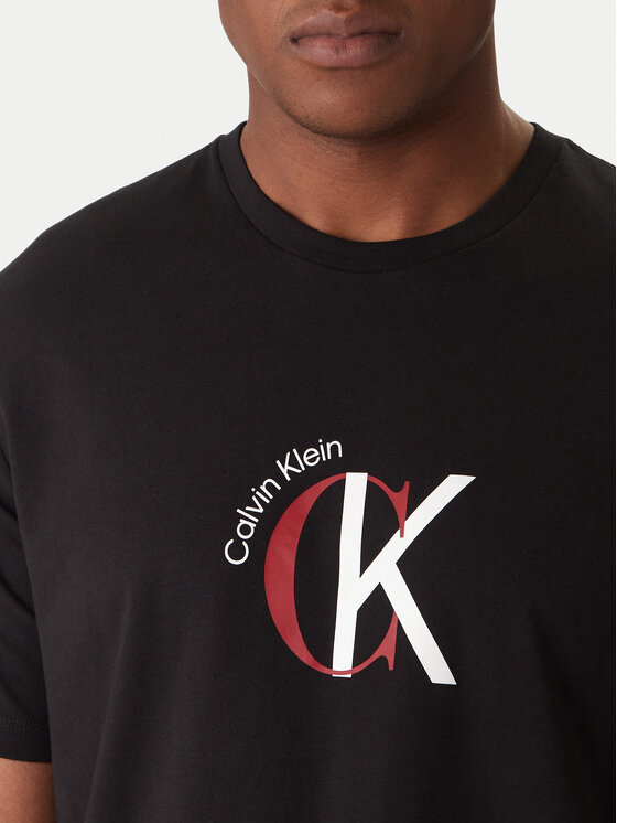 Calvin Klein Jeans Calvin Klein Jeans Camiseta 2Tone Graphic LV14RE829G Negro Regular Fit