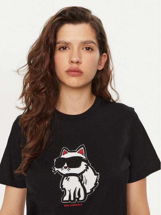 KARL LAGERFELD KARL LAGERFELD Camiseta A1W17128 Negro Regular Fit