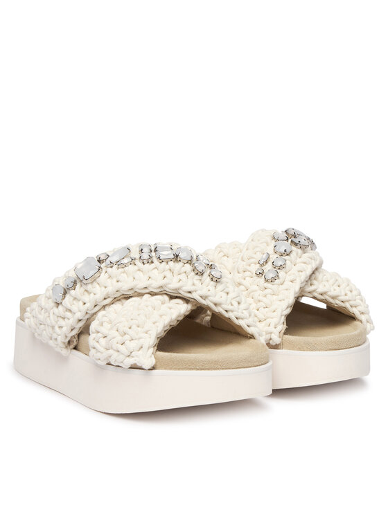 Inuikii Шльопанці Inuikii Woven Stones Platform 1004.005.0043 Білий