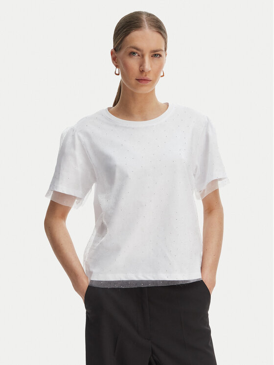 Rinascimento Rinascimento Camiseta CFC0128089003 Blanco Regular Fit