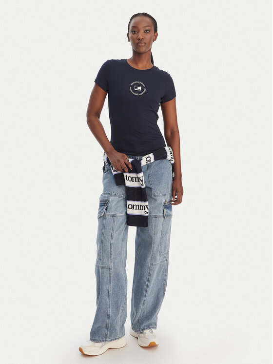 Tommy Jeans Tommy Jeans Camiseta DW0DW22273 Azul marino Slim Fit