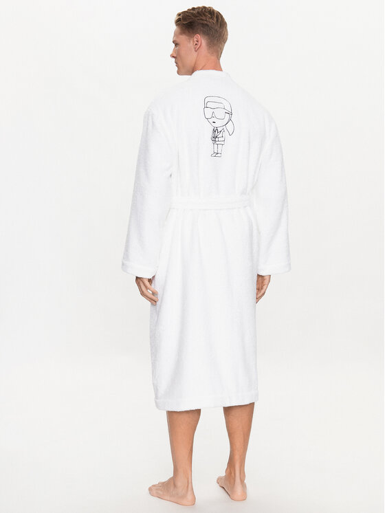 KARL LAGERFELD KARL LAGERFELD Accappatoio Ikonik 230M2185 Bianco