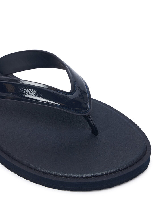 Tommy Hilfiger Žabky Tommy Hilfiger Th Scandi Shiny Summer Sandal FW0FW09446 Tmavomodrá