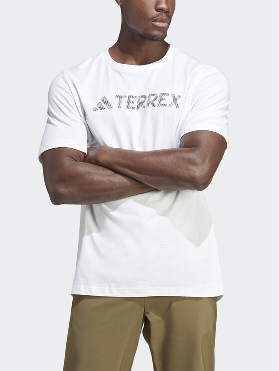 adidas adidas Футболка Terrex Classic Logo HZ1400 Білий Regular Fit