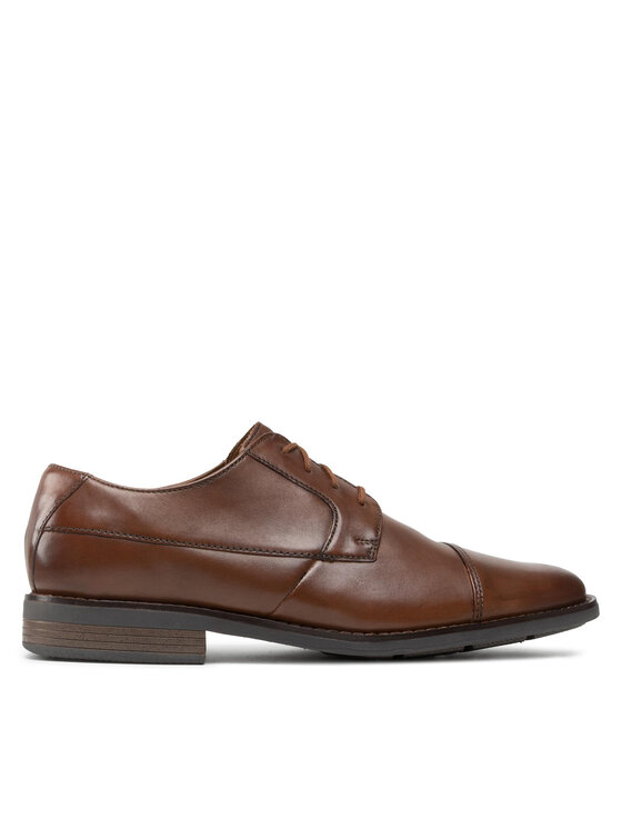 Clarks Polobotky Clarks Becken Cap 261231387 Hnědá