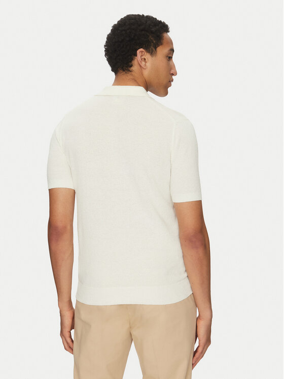 Robe di Kappa Robe di Kappa Polo majica Robe Giovani 65121IW Écru Regular Fit
