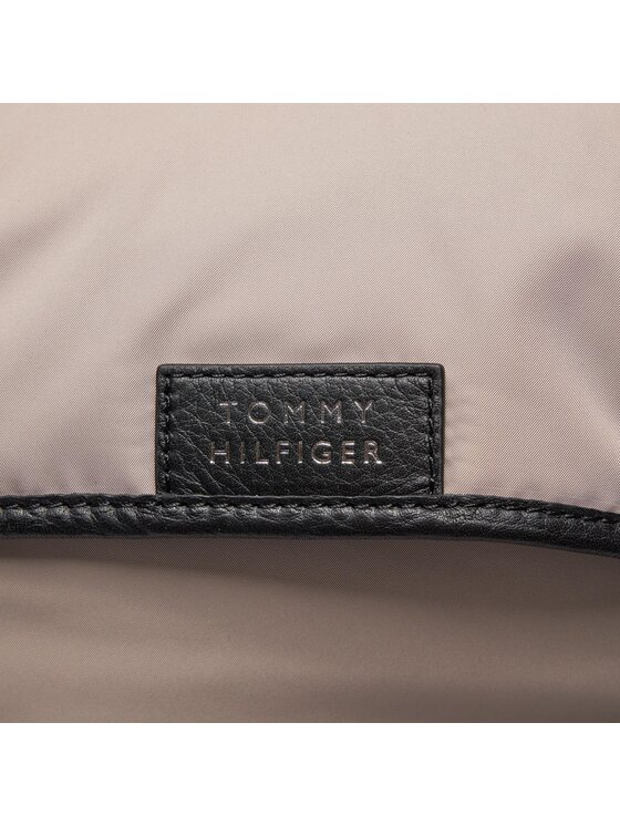 Tommy Hilfiger Mugursoma Tommy Hilfiger Th Lux Nylon Flap Backpack AM0AM11817 Bēšs