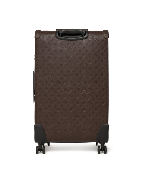 Guess Velký kufr Guess Lenwood Travel TWDP21 02988 Tmavě béžová