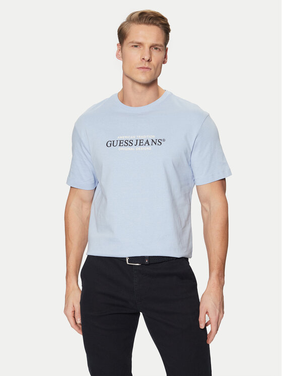 Guess Jeans Guess Jeans T-Shirt M4YI42 K8FQ4 Μπλε Regular Fit