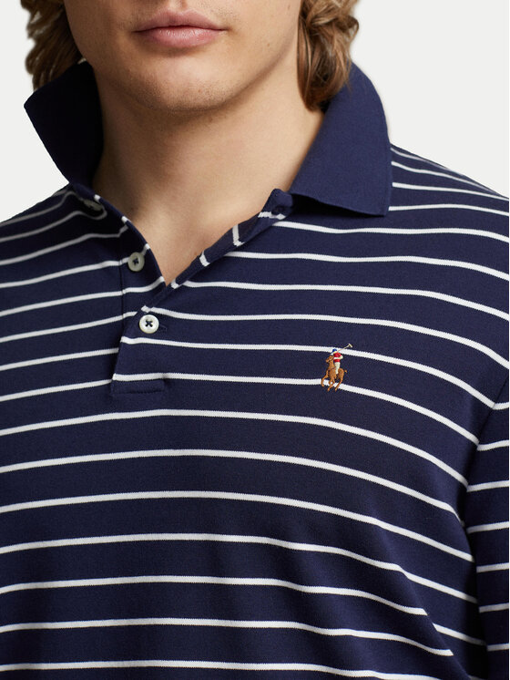 Polo Ralph Lauren Polo Ralph Lauren Polo marškinėliai 710870545002 Tamsiai mėlyna Slim Fit