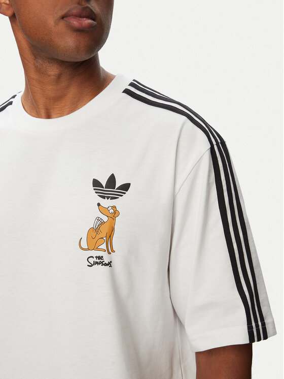 adidas adidas Camiseta Little Santas Helper Graphic LG5060 Blanco Regular Fit