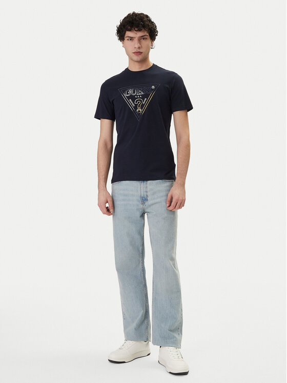 Guess Guess Camiseta M6GI11 K2992 Azul marino Slim Fit