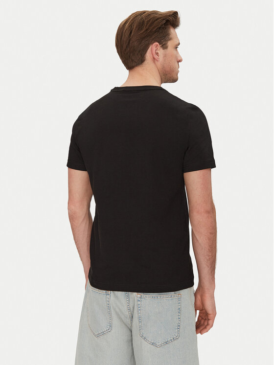Calvin Klein Calvin Klein Marškinėliai Editorial Logo K10K114172 Juoda Regular Fit