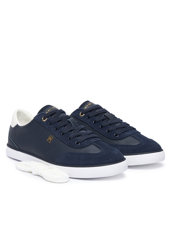 Tommy Hilfiger Sneakersy Tommy Hilfiger Th Chic Low Vulc FW0FW09391 Tmavomodrá